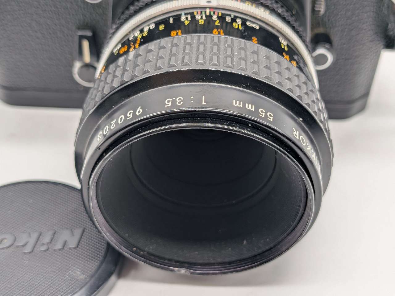 366 - Nikkormat EL in schwarz + Micro-Nikkor 55/3.5