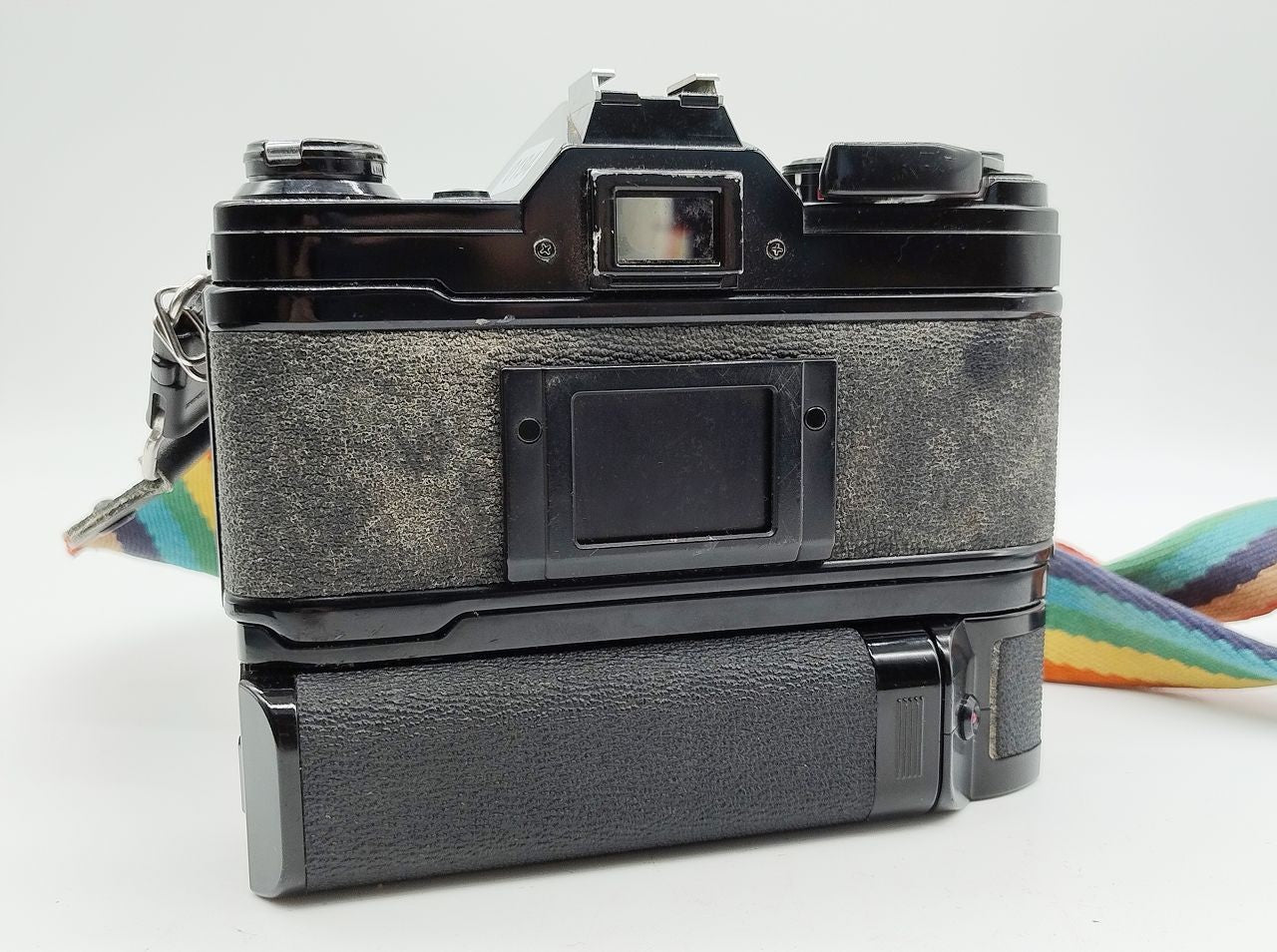 194 - Canon AE1 (schwarz) + FD 50/1.8 + Motor + alles voll funktionsfähig