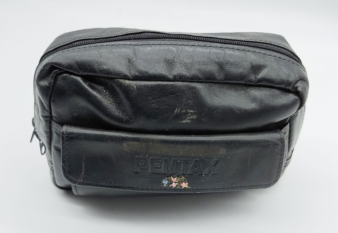 145 - Pentax Espio 140 + original infrarot Fernbedienung + Original Ledertasche