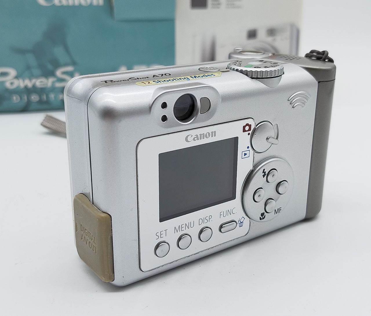 197 - Canon Powershot A70 + OVP, komplett funktionsfähig