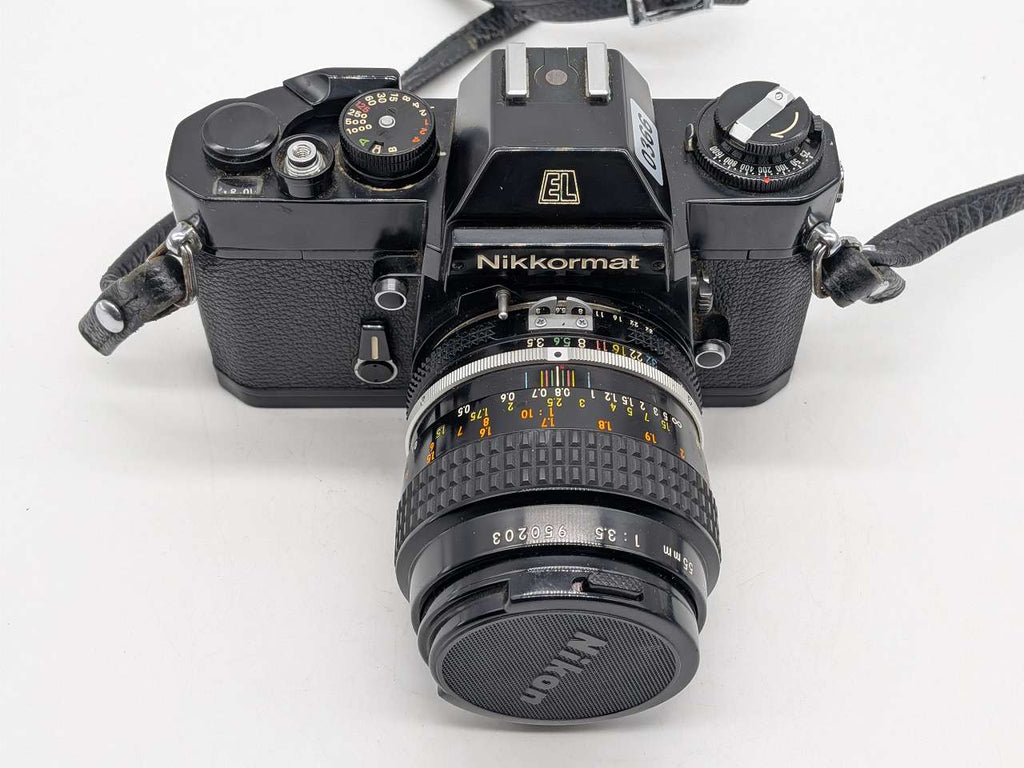 366 - Nikkormat EL in schwarz + Micro-Nikkor 55/3.5