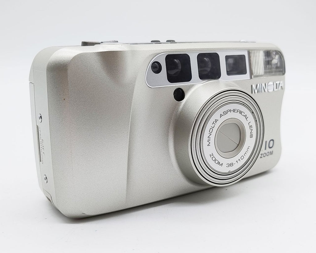 247 - Minolta 110 Zoom P&S Kamera - Top + Ledertasche & Batterie