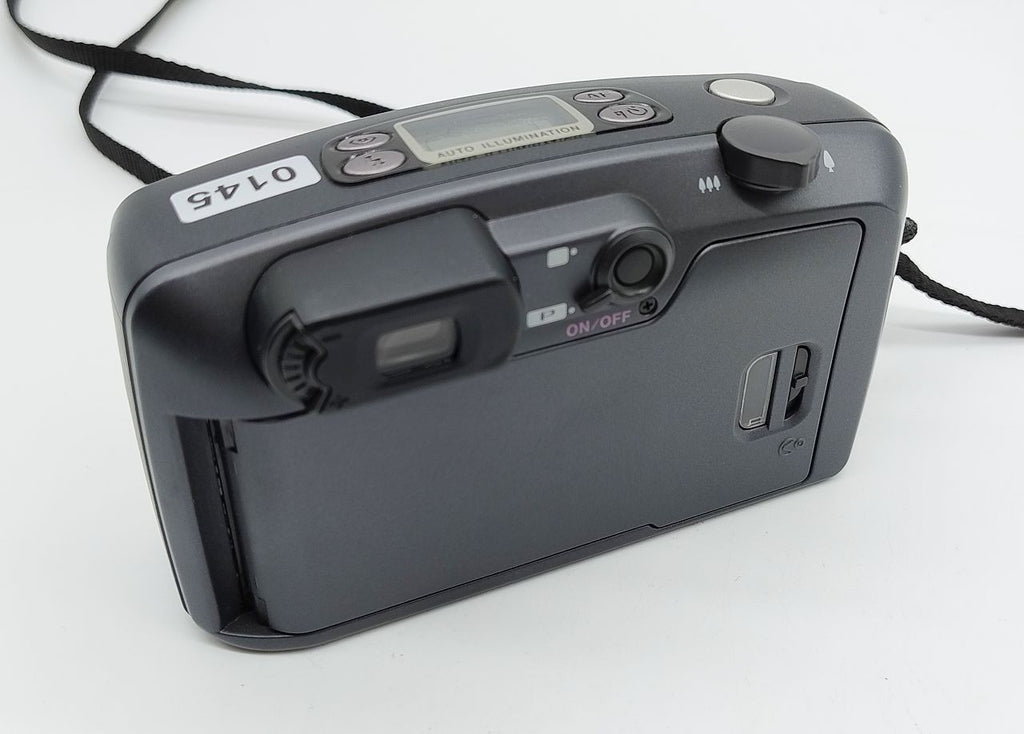 145 - Pentax Espio 140 + original infrarot Fernbedienung + Original Ledertasche