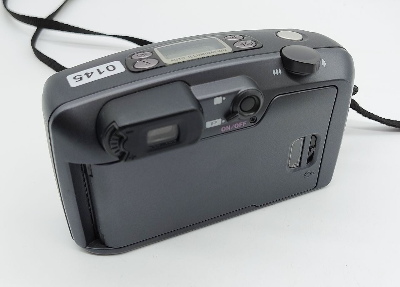 145 - Pentax Espio 140 + original infrarot Fernbedienung + Original Ledertasche